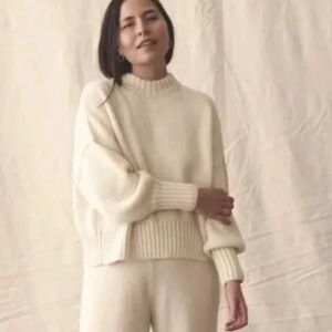 Sister Katie Astrid Cream Sweater Alpaca EUC Size M